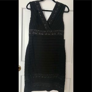 Adrianna Papell Black Cocktail Dress Size 12